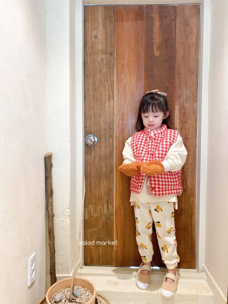 SALAD MARKET - Korean Children Fashion - #Kfashion4kids - Milk Check Vest - 11