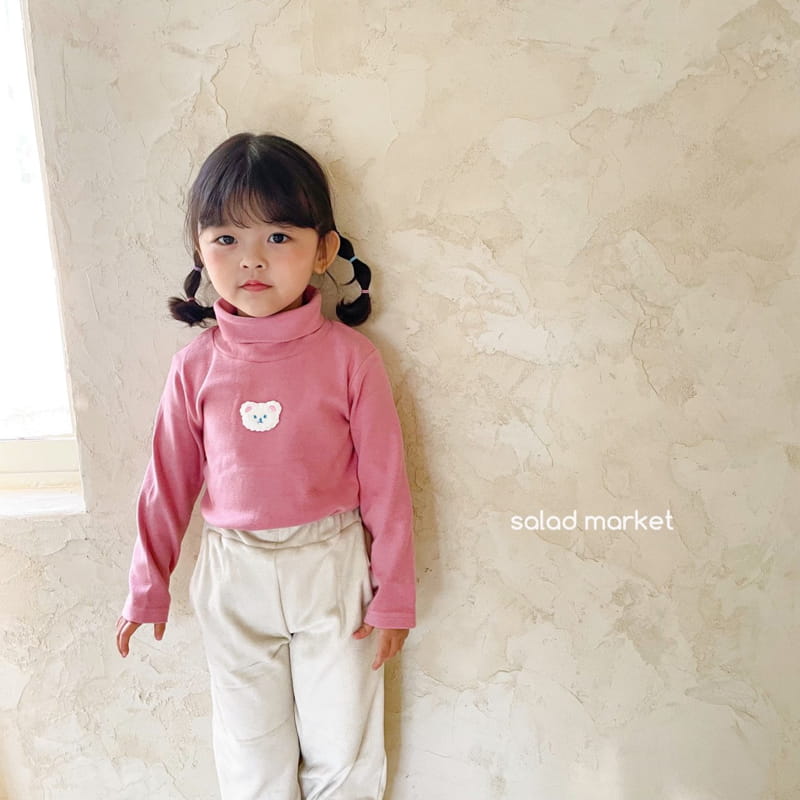 SALAD MARKET - Korean Children Fashion - #Kfashion4kids - Bear Turtleneck Tee - 11