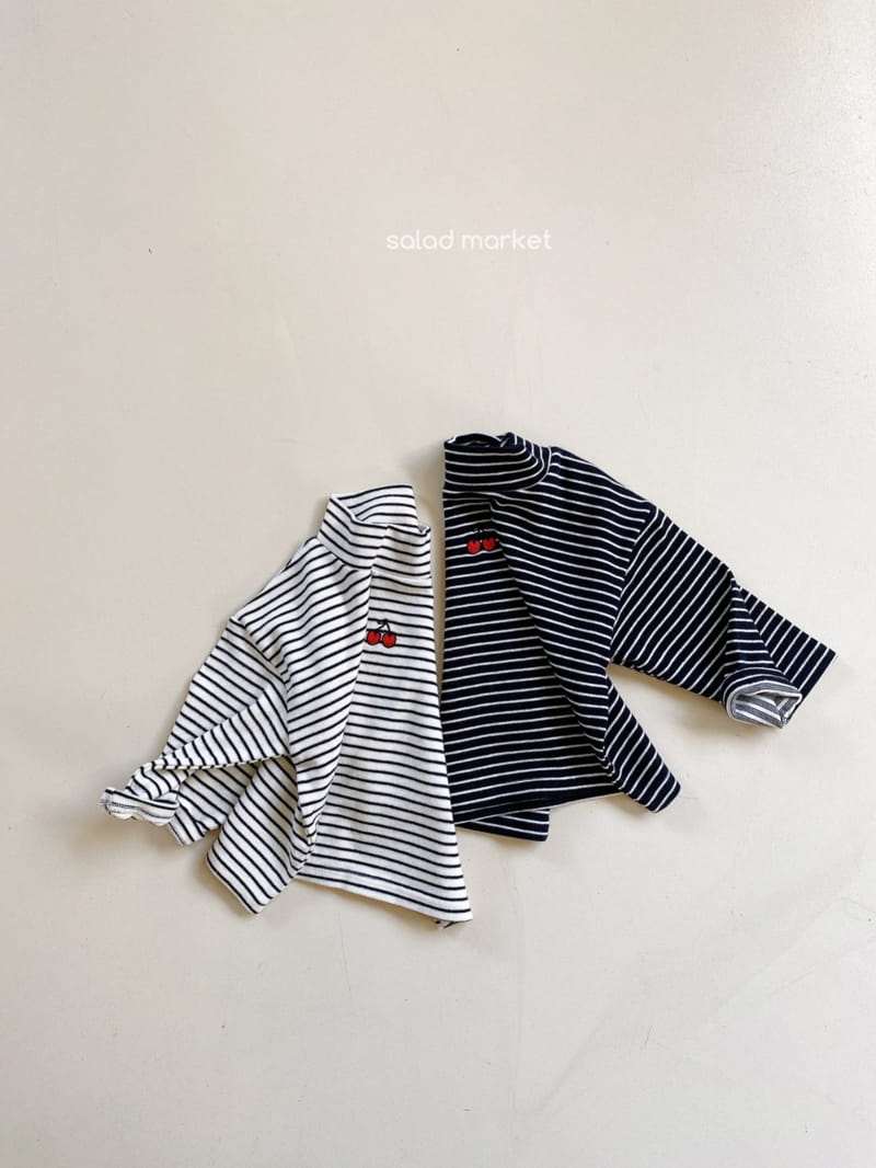 SALAD MARKET - Korean Children Fashion - #Kfashion4kids - Cherry Half Turtleneck
