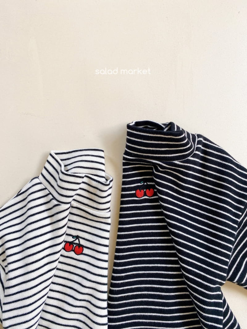 SALAD MARKET - Korean Children Fashion - #Kfashion4kids - Cherry Half Turtleneck - 2