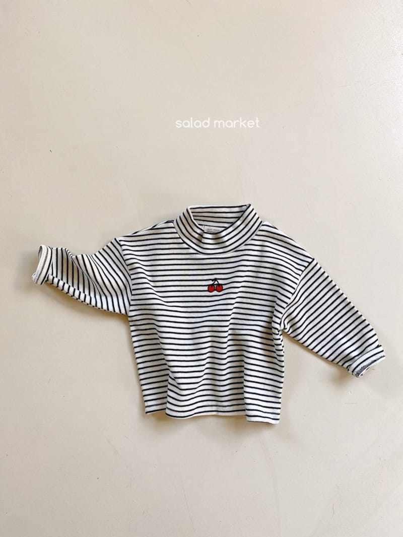 SALAD MARKET - Korean Children Fashion - #Kfashion4kids - Cherry Half Turtleneck - 3