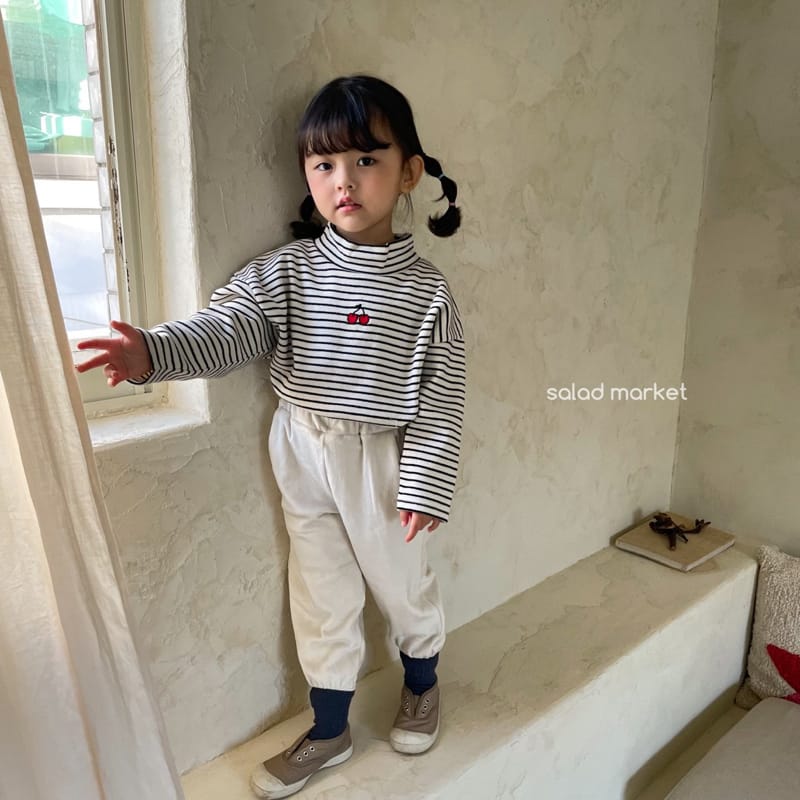 SALAD MARKET - Korean Children Fashion - #Kfashion4kids - Cherry Half Turtleneck - 6