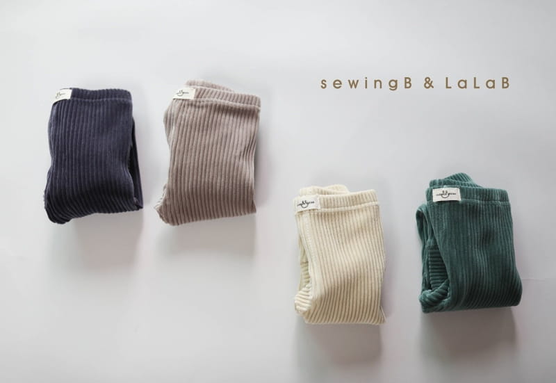 SEWING-B - Korean Children Fashion - #Kfashion4kids - Velvet Rib Leggings