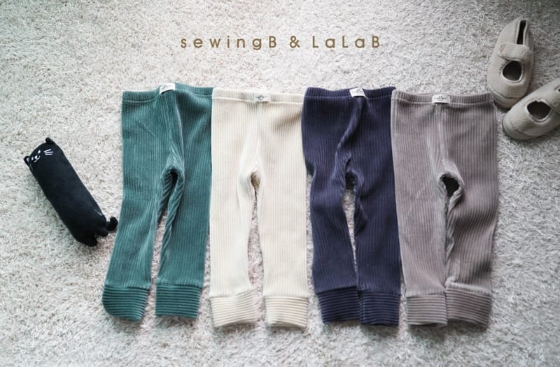 SEWING-B - Korean Children Fashion - #Kfashion4kids - Velvet Rib Leggings - 2