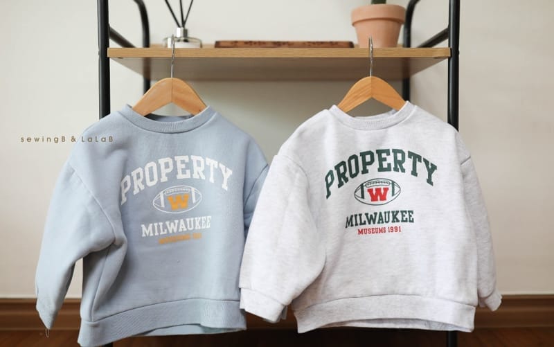 SEWING-B - Korean Children Fashion - #Kfashion4kids - Rugby Ball Sweatshirt