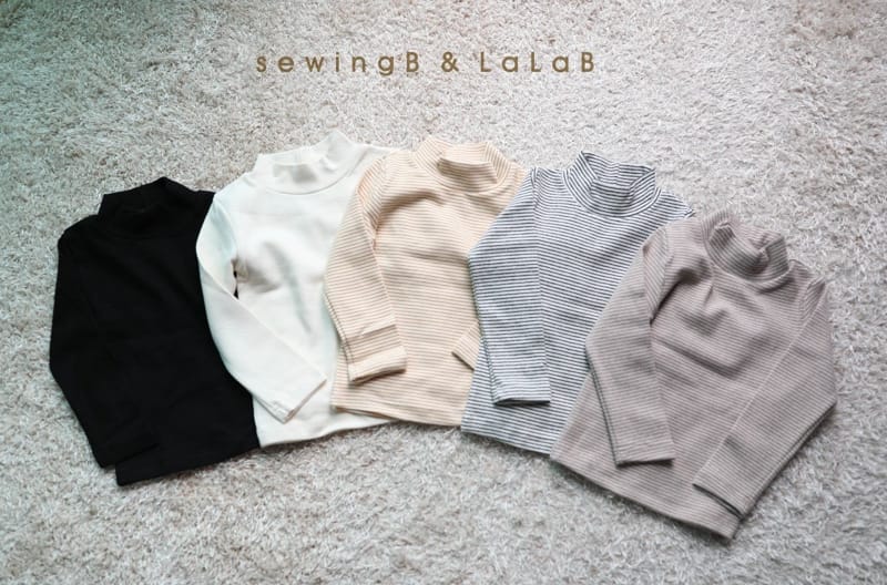 SEWING-B - Korean Children Fashion - #Kfashion4kids - Peach Turtleneck Tee