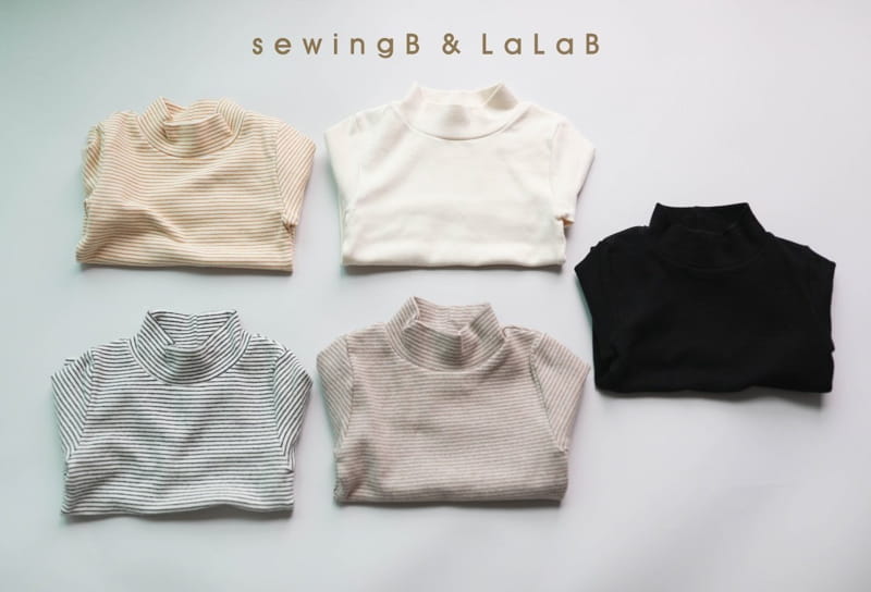 SEWING-B - Korean Children Fashion - #Kfashion4kids - Peach Turtleneck Tee - 2