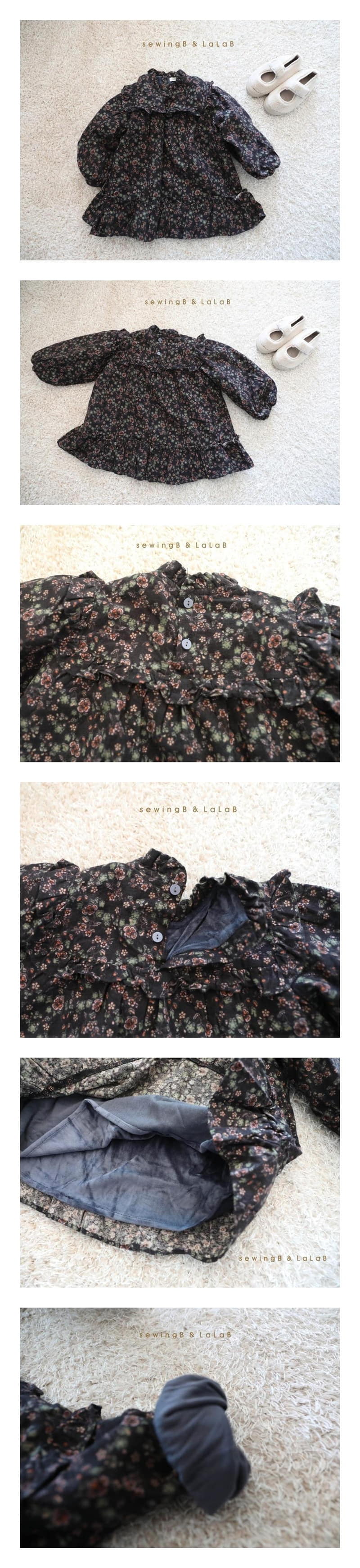 SEWING-B - Korean Children Fashion - #Kfashion4kids - Flower One-piece