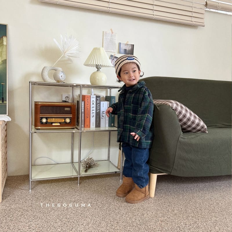 SHINSEAGE KIDS - Korean Children Fashion - #Kfashion4kids - Jue Jue Check Shirt - 5