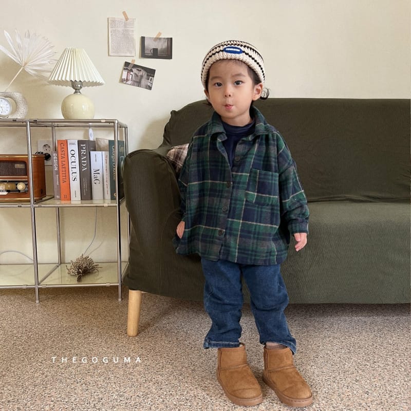 SHINSEAGE KIDS - Korean Children Fashion - #Kfashion4kids - Damage Fleece Jeans