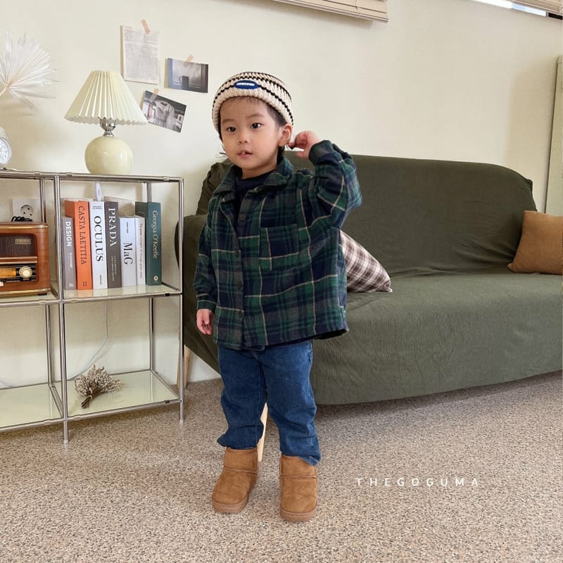 SHINSEAGE KIDS - Korean Children Fashion - #Kfashion4kids - Damage Fleece Jeans - 2