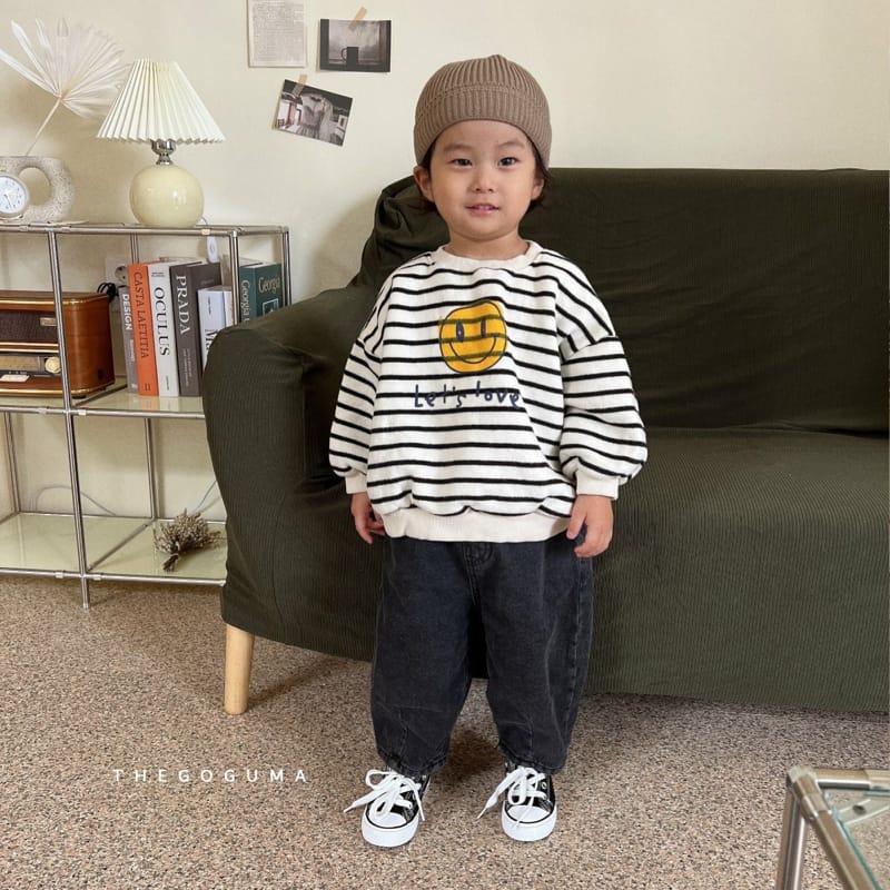 SHINSEAGE KIDS - Korean Children Fashion - #Kfashion4kids - Smile Stripes Sweatshirt - 3
