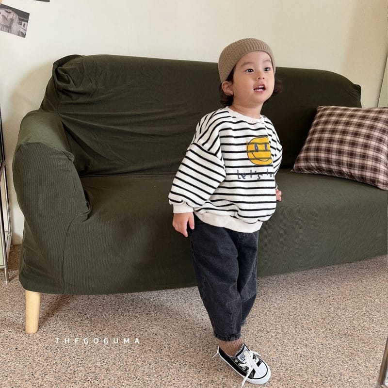 SHINSEAGE KIDS - Korean Children Fashion - #Kfashion4kids - Smile Stripes Sweatshirt - 5