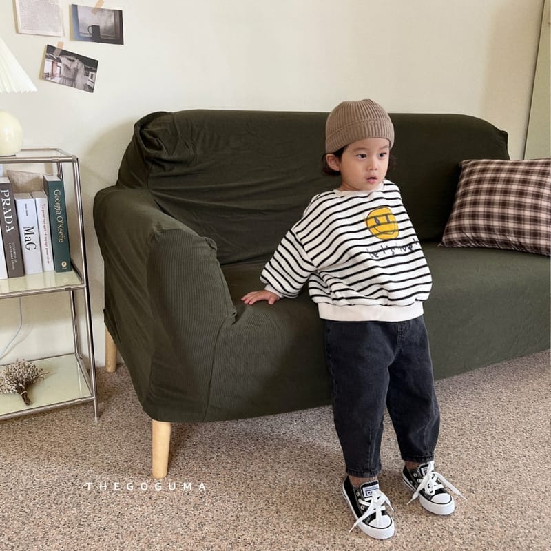 SHINSEAGE KIDS - Korean Children Fashion - #Kfashion4kids - Smile Stripes Sweatshirt - 6