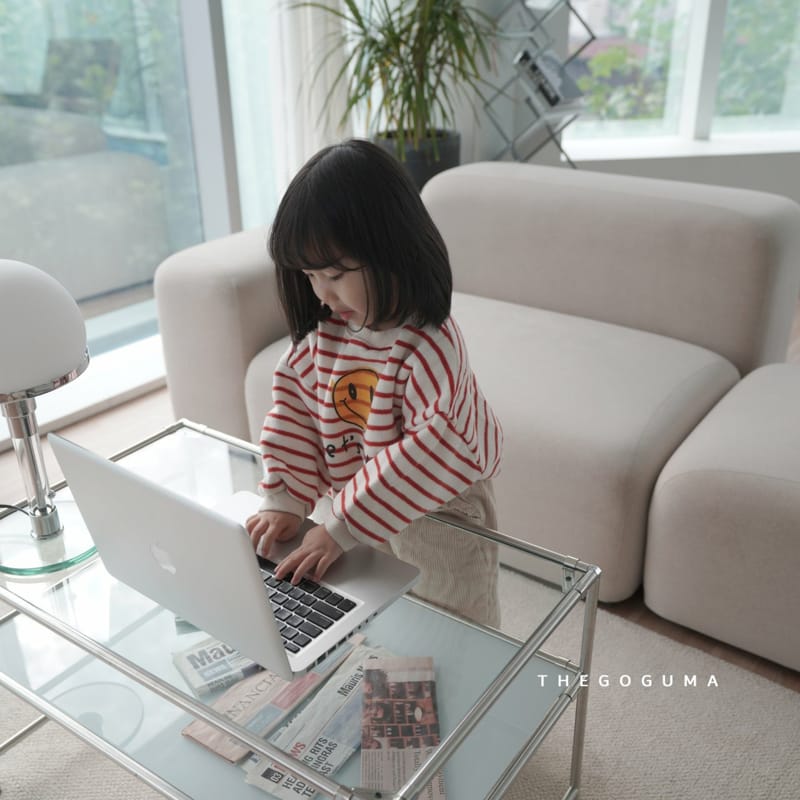 SHINSEAGE KIDS - Korean Children Fashion - #Kfashion4kids - Smile Stripes Sweatshirt - 8