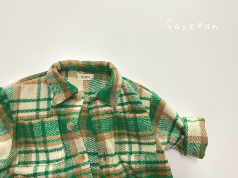 SOYBEAN - Korean Children Fashion - #Kfashion4kids - Dotom Long Check Shirt - 3