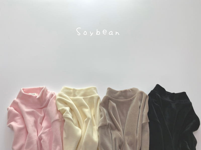SOYBEAN - Korean Children Fashion - #Kfashion4kids - Mink Overfit Turtleneck Tee - 5