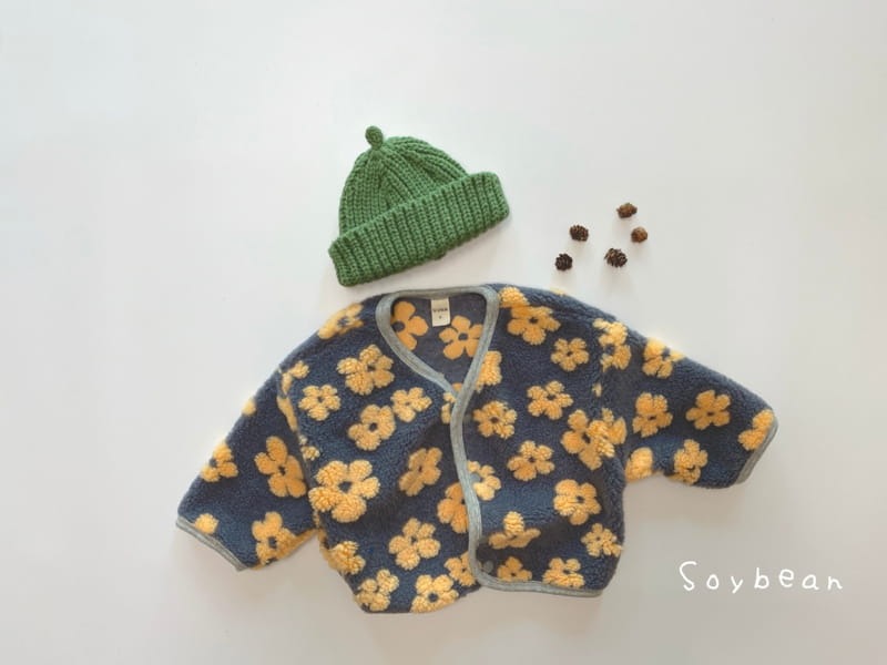 SOYBEAN - Korean Children Fashion - #Kfashion4kids - Flower Fleece Jacket