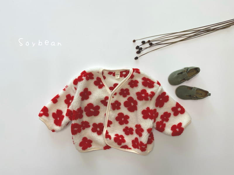 SOYBEAN - Korean Children Fashion - #Kfashion4kids - Flower Fleece Jacket - 2