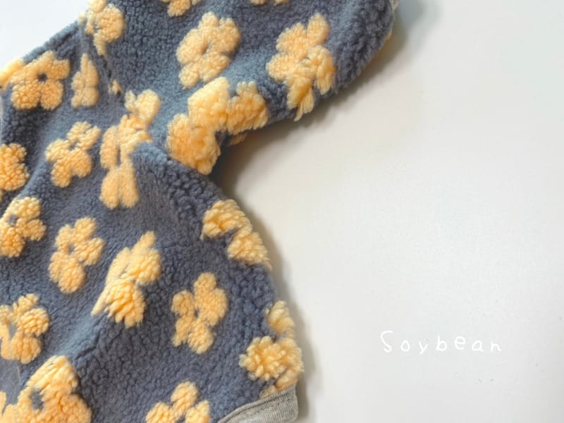 SOYBEAN - Korean Children Fashion - #Kfashion4kids - Flower Fleece Jacket - 3