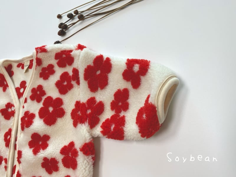 SOYBEAN - Korean Children Fashion - #Kfashion4kids - Flower Fleece Jacket - 4