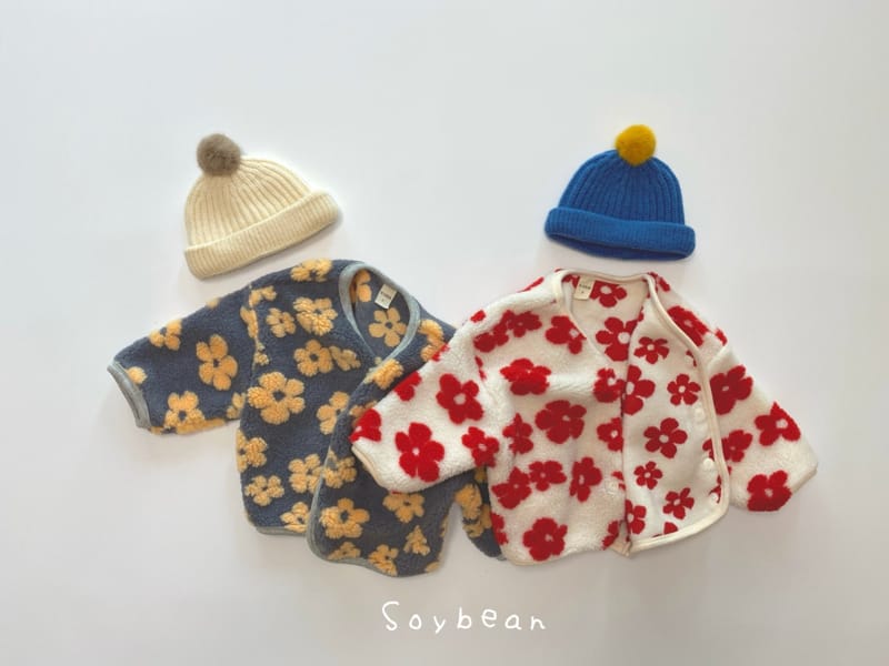 SOYBEAN - Korean Children Fashion - #Kfashion4kids - Flower Fleece Jacket - 5