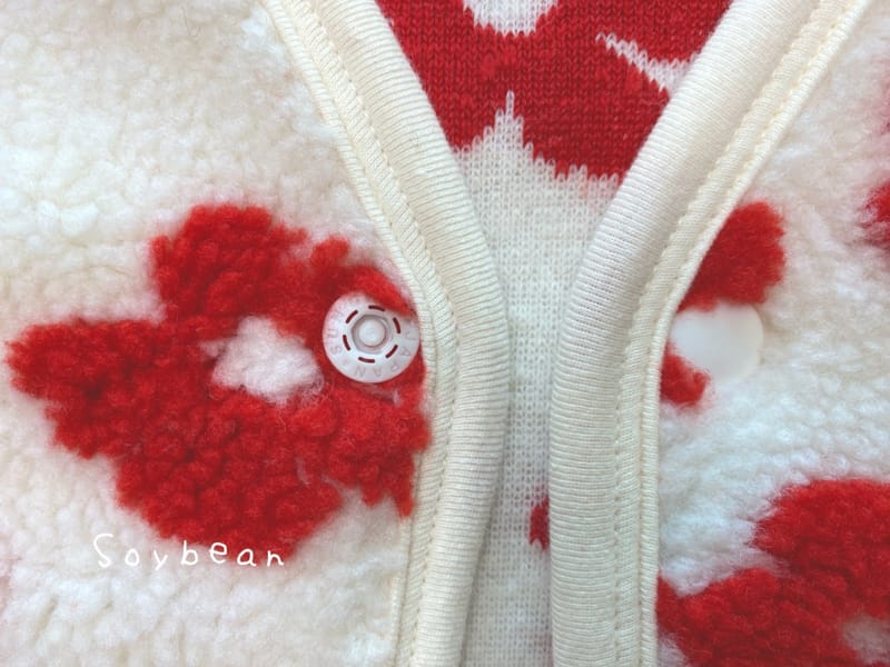 SOYBEAN - Korean Children Fashion - #Kfashion4kids - Flower Fleece Jacket - 6
