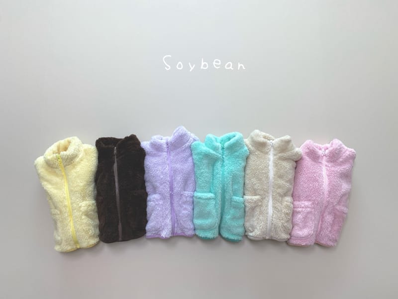 SOYBEAN - Korean Children Fashion - #Kfashion4kids - Over Fit Fleece Zip-up - 2