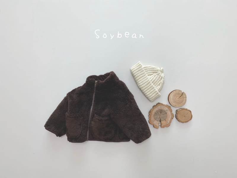 SOYBEAN - Korean Children Fashion - #Kfashion4kids - Over Fit Fleece Zip-up - 6