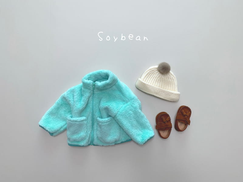 SOYBEAN - Korean Children Fashion - #Kfashion4kids - Over Fit Fleece Zip-up - 8
