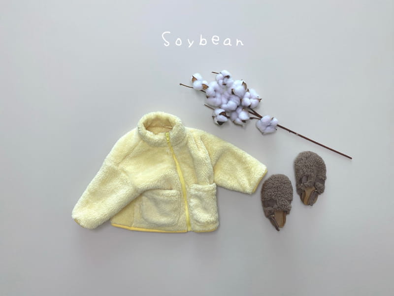 SOYBEAN - Korean Children Fashion - #Kfashion4kids - Over Fit Fleece Zip-up - 9