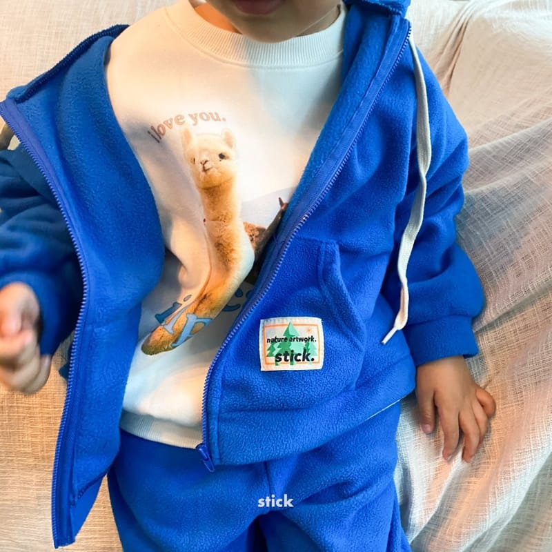 STICK - Korean Children Fashion - #Kfashion4kids - Fleece Hoody Jumper - 5
