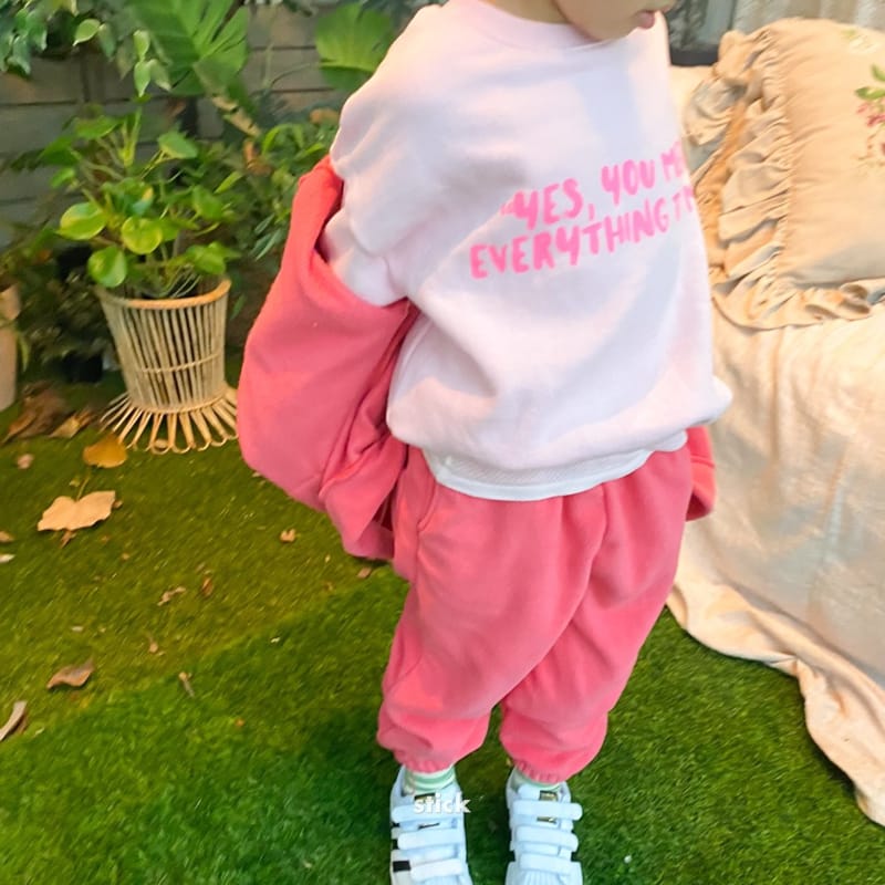 STICK - Korean Children Fashion - #Kfashion4kids - Fleece Jogger Pants - 9
