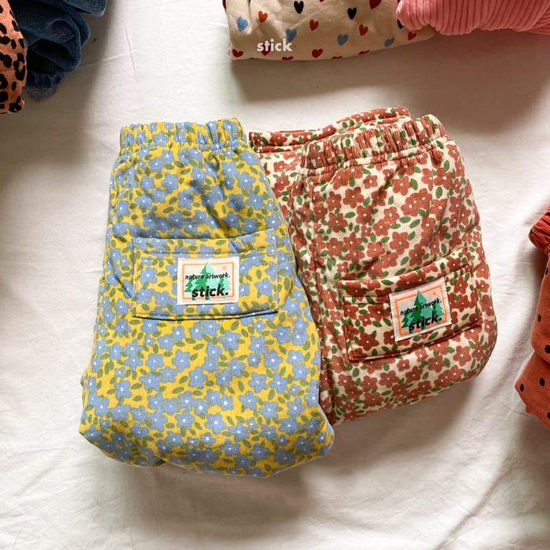 STICK - Korean Children Fashion - #Kfashion4kids - Flower Pants