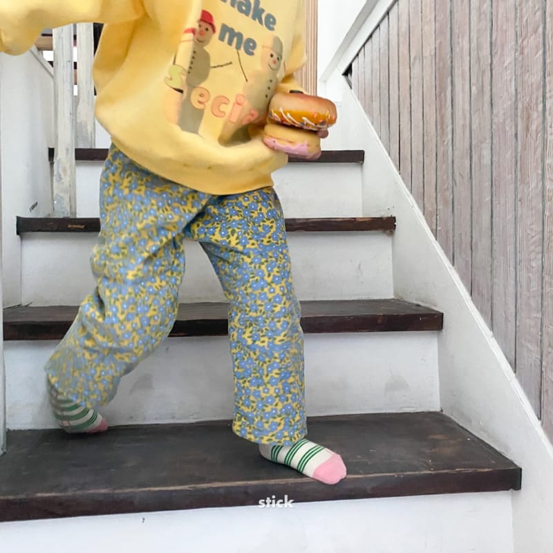 STICK - Korean Children Fashion - #Kfashion4kids - Flower Pants - 12