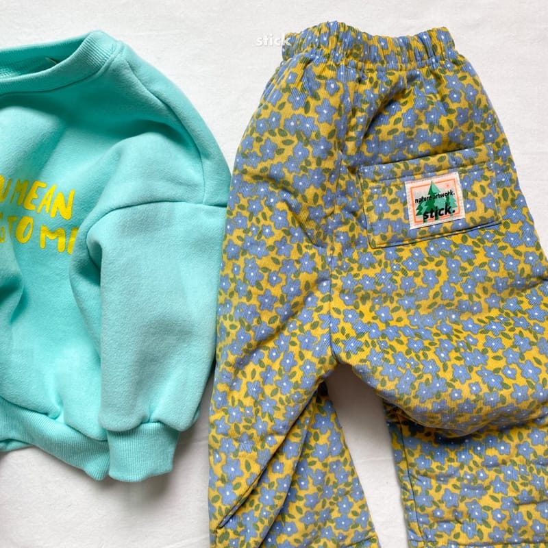 STICK - Korean Children Fashion - #Kfashion4kids - Flower Pants - 6