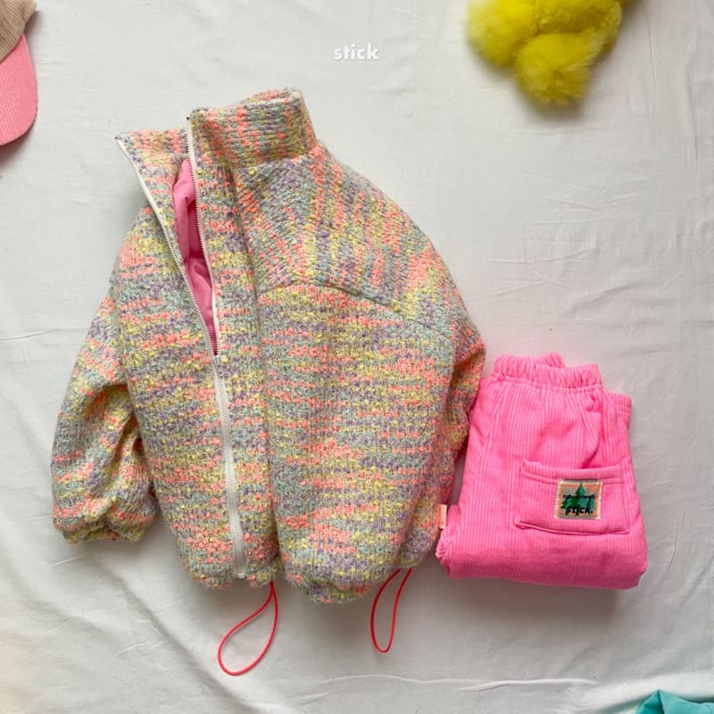 STICK - Korean Children Fashion - #Kfashion4kids - Twid Padding Jmper with Mom - 2