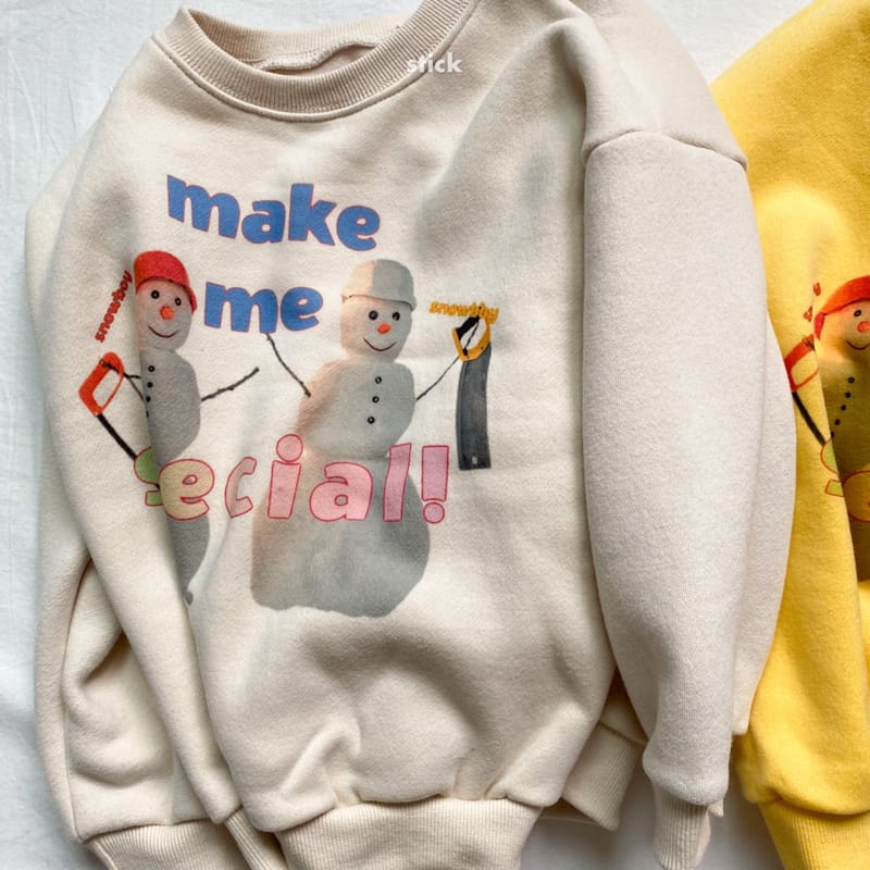 STICK - Korean Children Fashion - #Kfashion4kids - Snowman Sweatshirt with Mom - 3