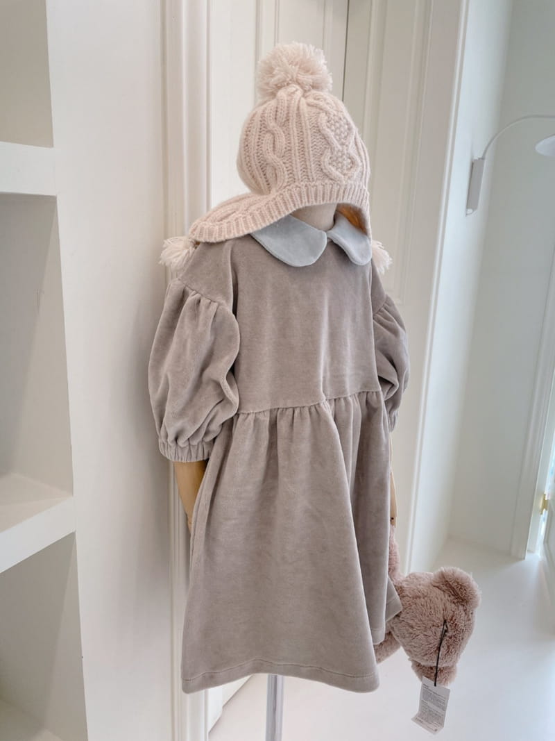 STUDIO M - Korean Children Fashion - #Kfashion4kids - Color Velbet One-piece