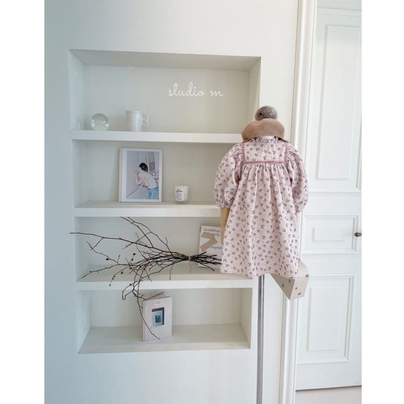 STUDIO M - Korean Children Fashion - #Kfashion4kids - Anna Velbet Line One-piece