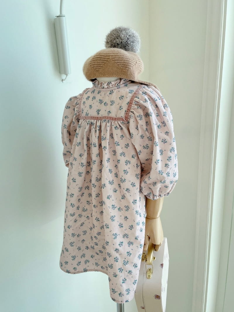 STUDIO M - Korean Children Fashion - #Kfashion4kids - Anna Velbet Line One-piece - 3