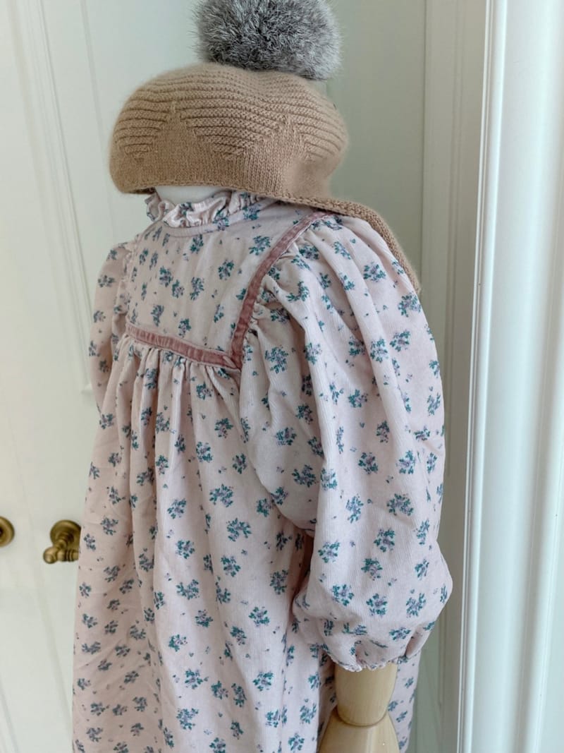 STUDIO M - Korean Children Fashion - #Kfashion4kids - Anna Velbet Line One-piece - 6