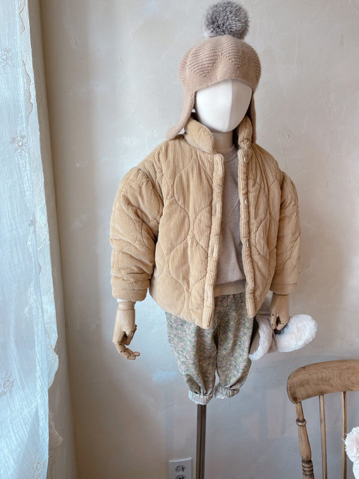STUDIO M - Korean Children Fashion - #Kfashion4kids - Melang Quilting Jacket - 3