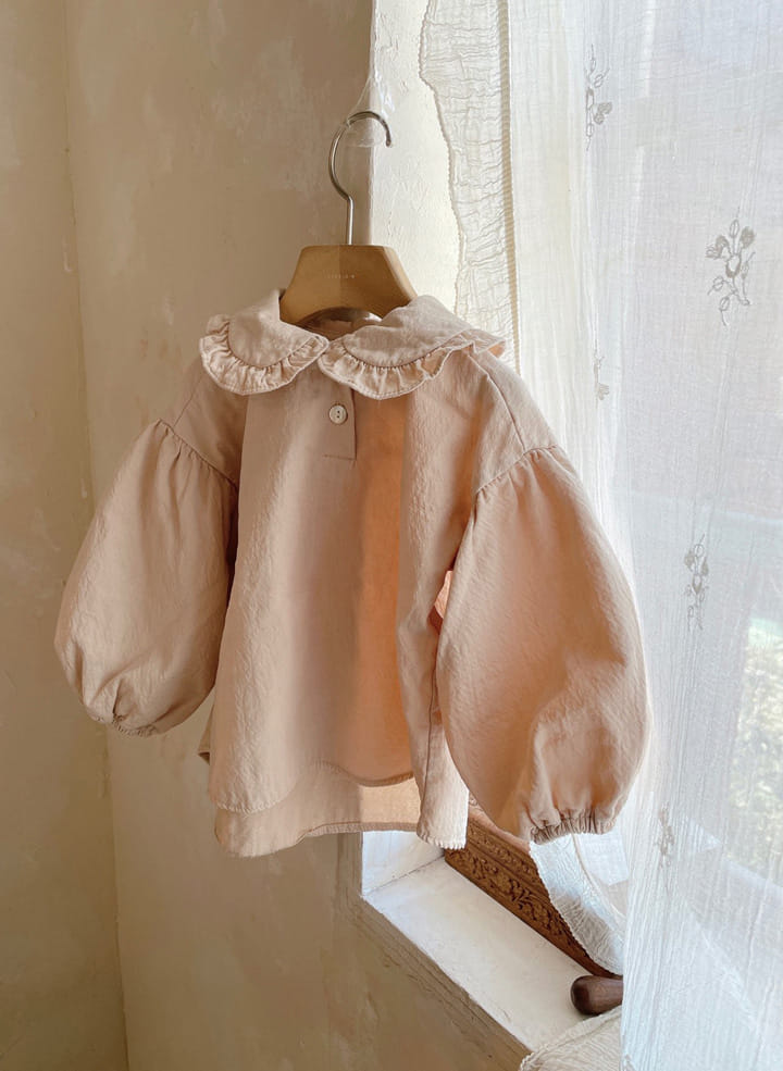 STUDIO M - Korean Children Fashion - #Kfashion4kids - Flat Frill Blouse - 6