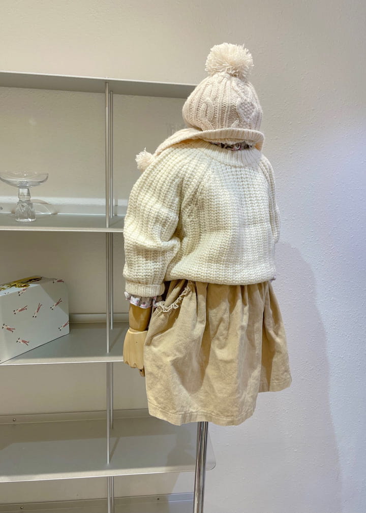 STUDIO M - Korean Children Fashion - #Kfashion4kids - Pocket Shirring Skirt