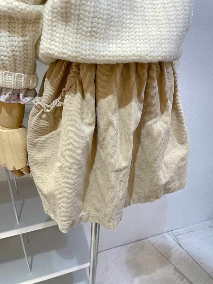 STUDIO M - Korean Children Fashion - #Kfashion4kids - Pocket Shirring Skirt - 3