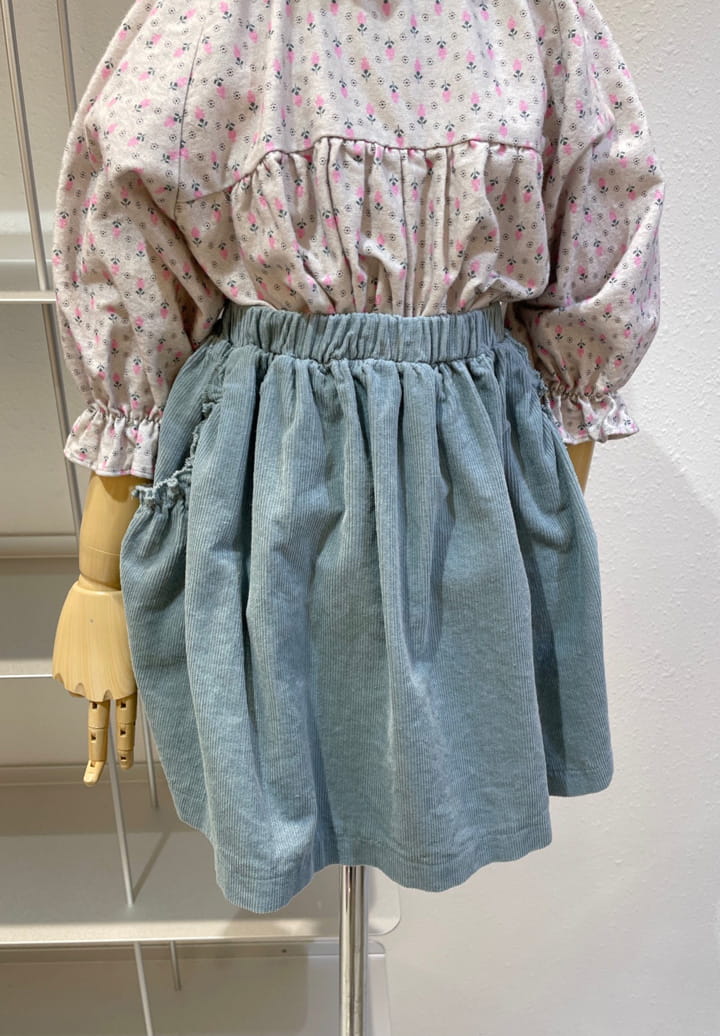 STUDIO M - Korean Children Fashion - #Kfashion4kids - Pocket Shirring Skirt - 7