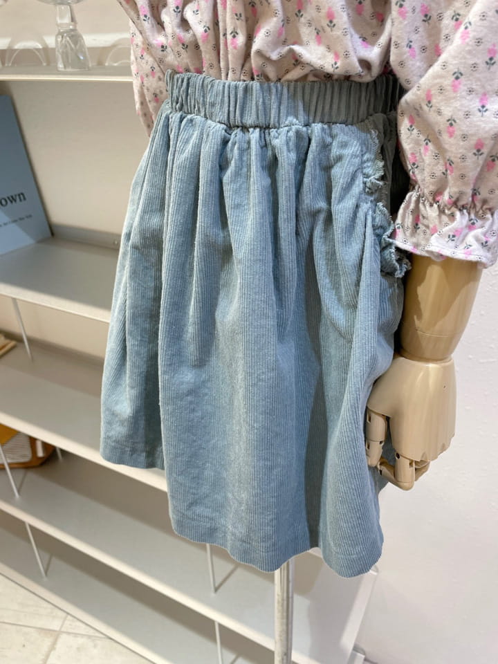 STUDIO M - Korean Children Fashion - #Kfashion4kids - Pocket Shirring Skirt - 8
