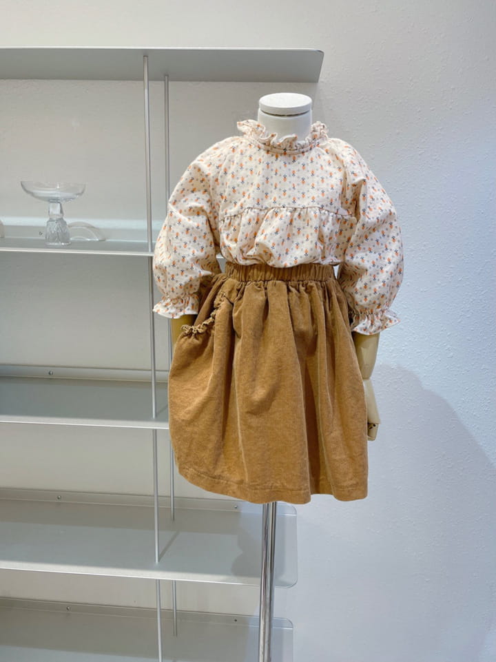 STUDIO M - Korean Children Fashion - #Kfashion4kids - Pocket Shirring Skirt - 9