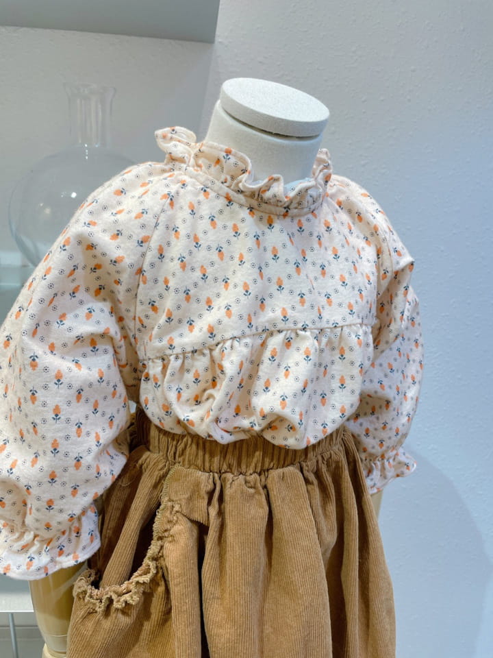 STUDIO M - Korean Children Fashion - #Kfashion4kids - Flower Fleece Blouse - 10